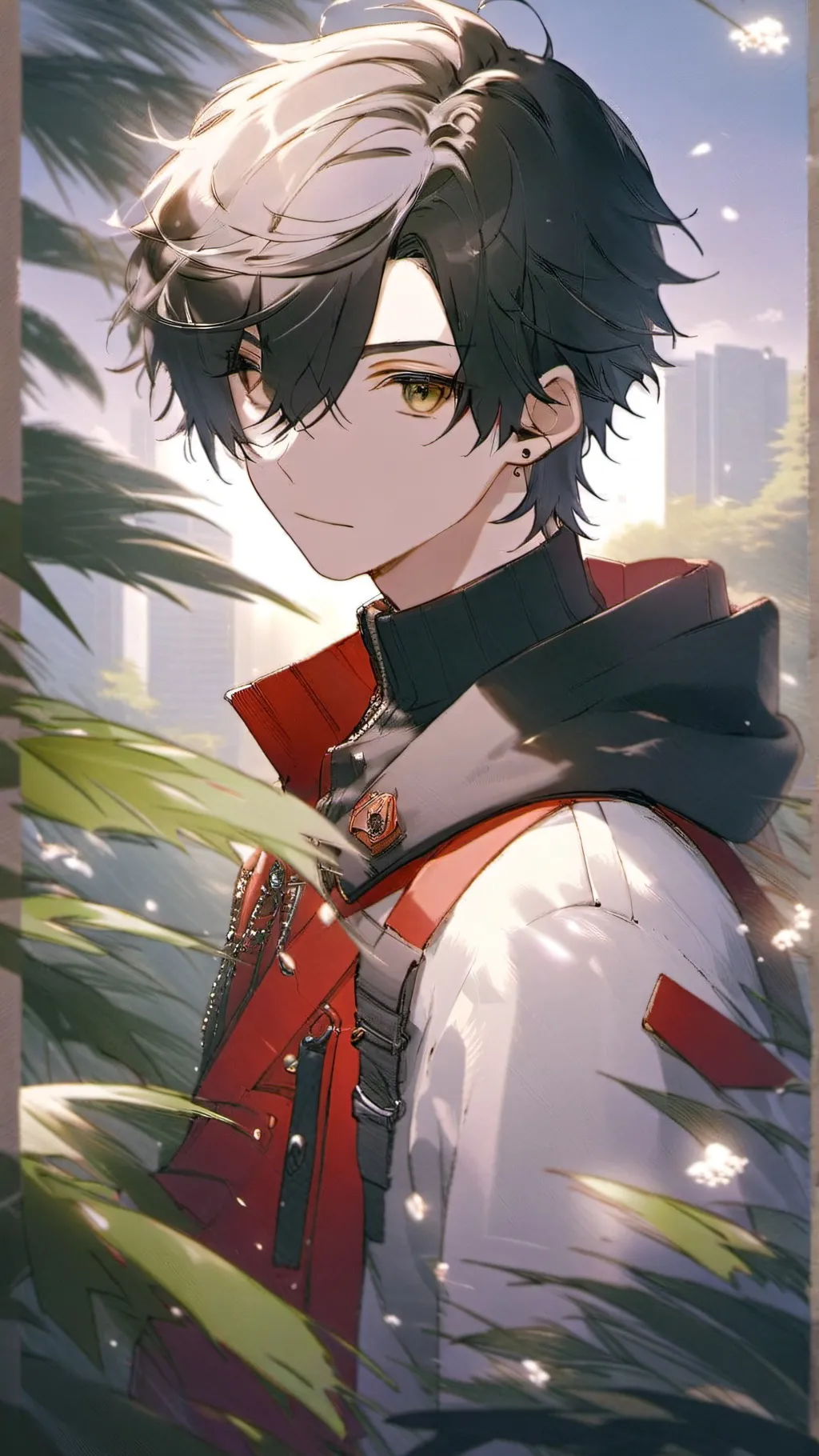 ai character: Léon  background