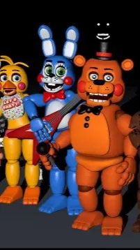 ai character: toys VS withered  background