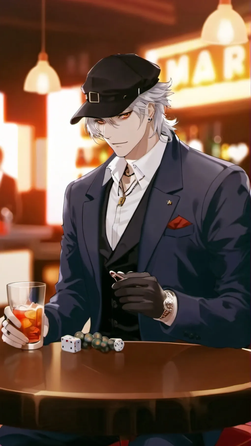 ai character: -Mason- background