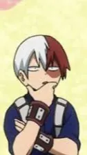 ai character: -Shoto todoroki- background