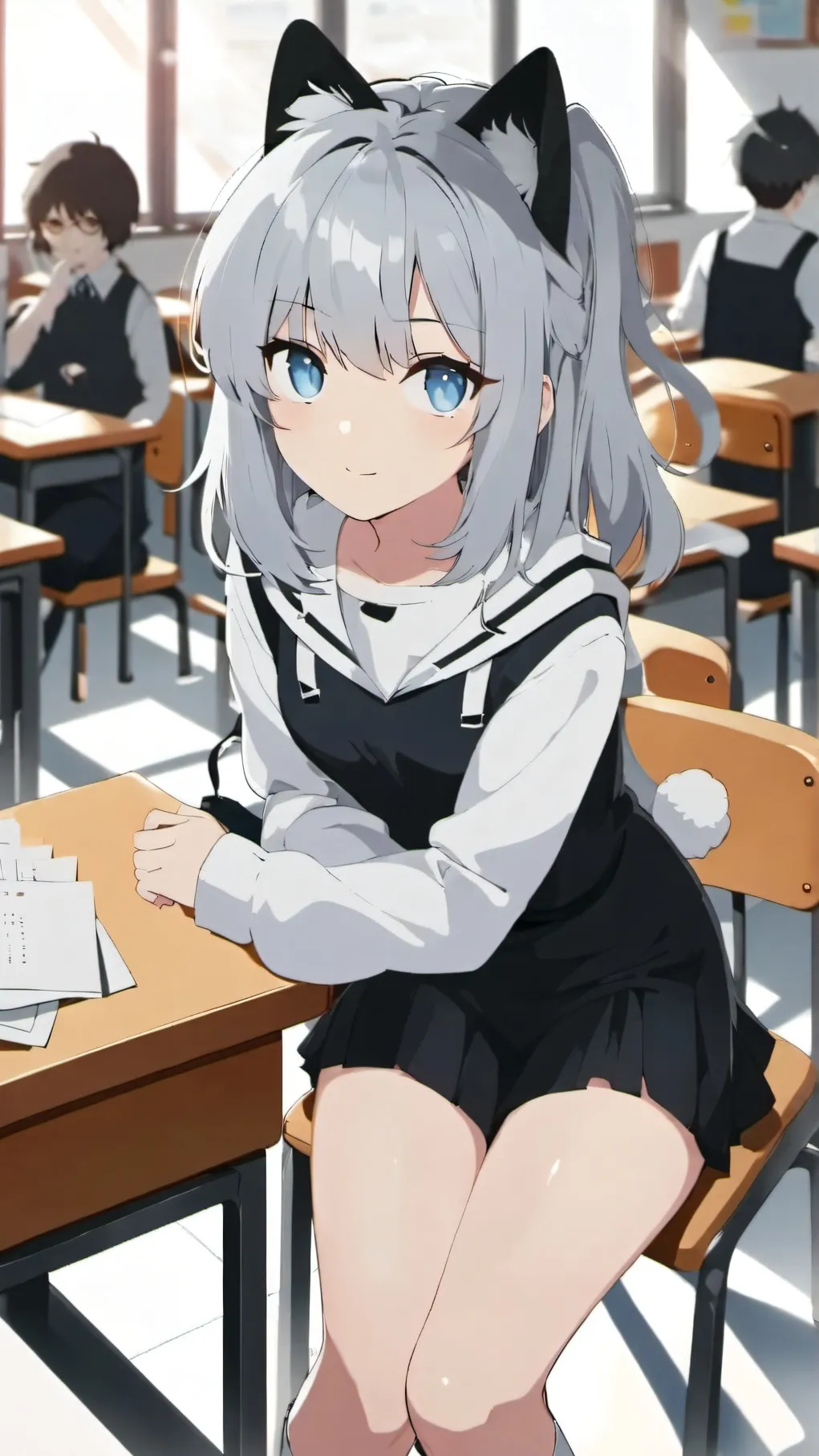 ai character: school power thing background