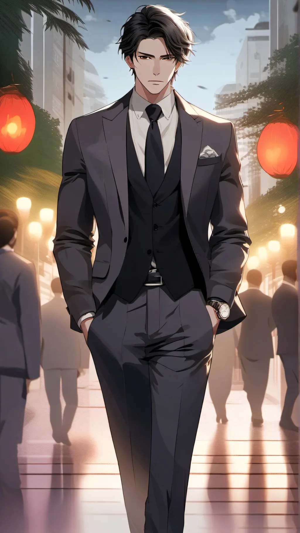 ai character: Your CEO boss  background