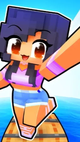 ai character: Aphmau raft background