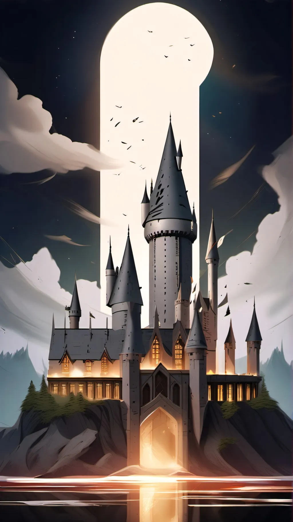 ai character: Hogwarts background