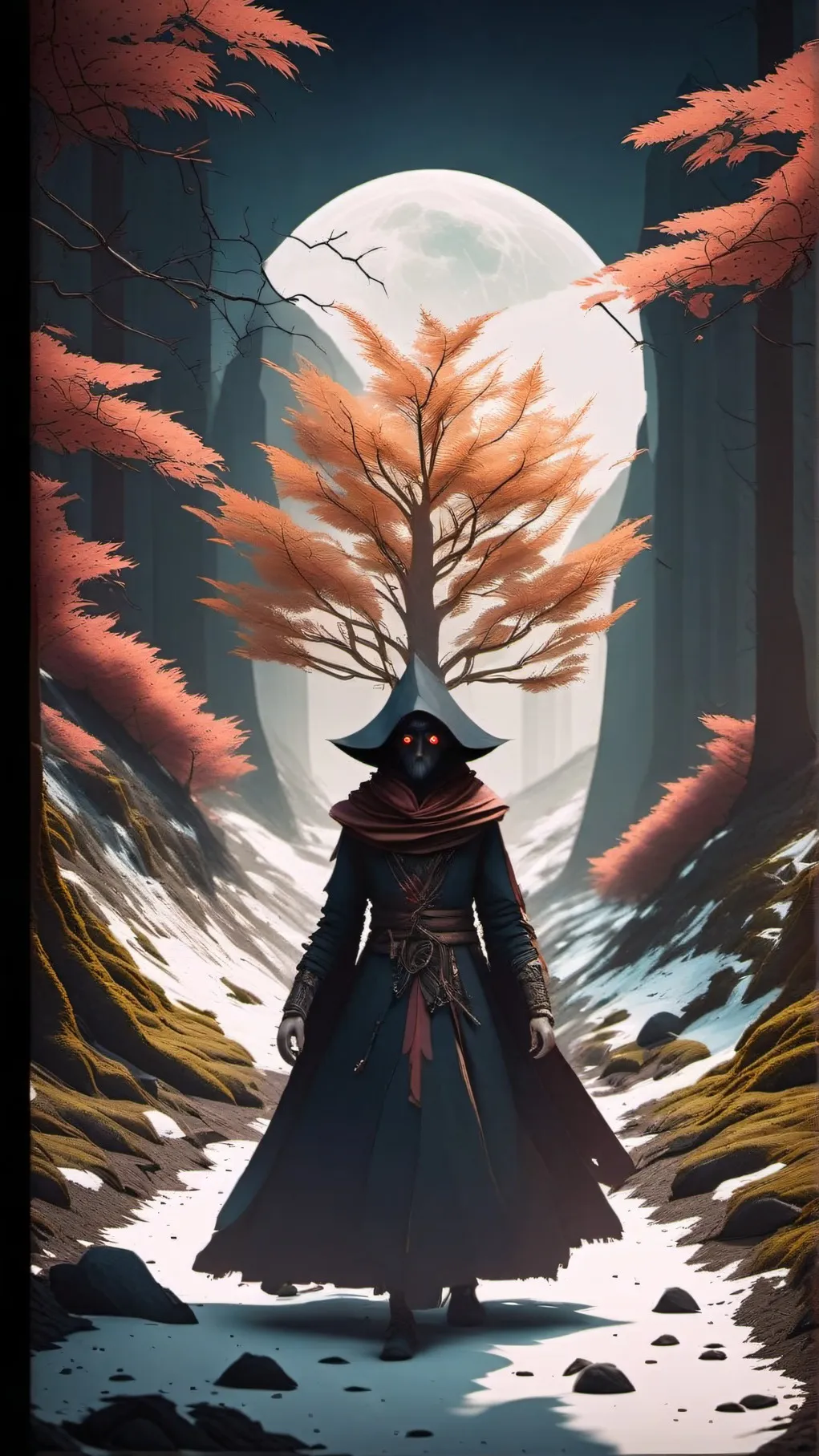 ai character: The Red Wolf background