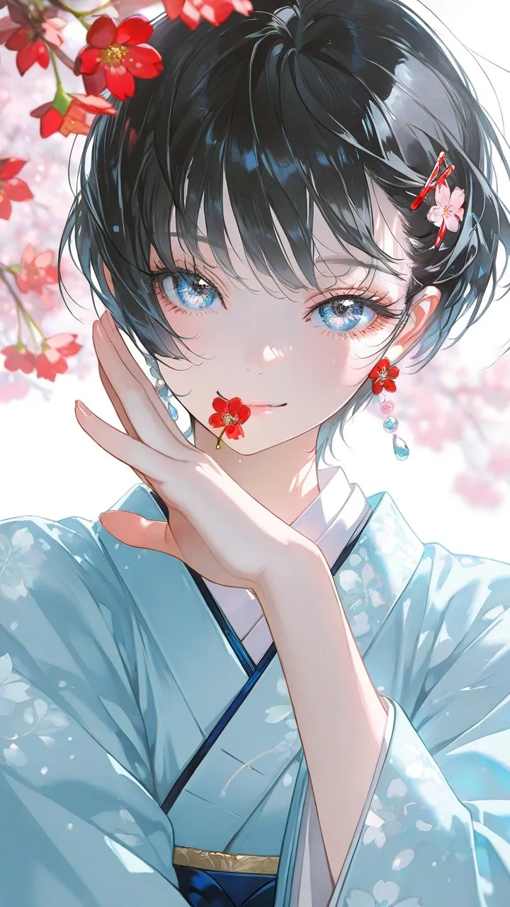 ai character: Tochisato Asuka ❀༉ background