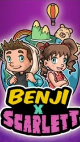 ai character: BenjixScarlet background