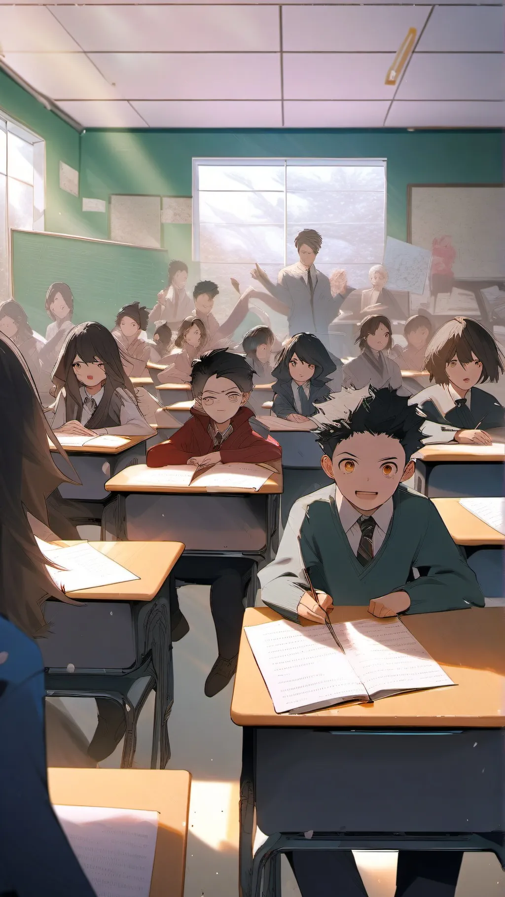 ai character: Classroom background
