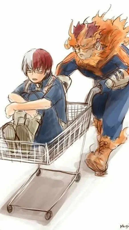 ai character: Shoto x Katsuki background