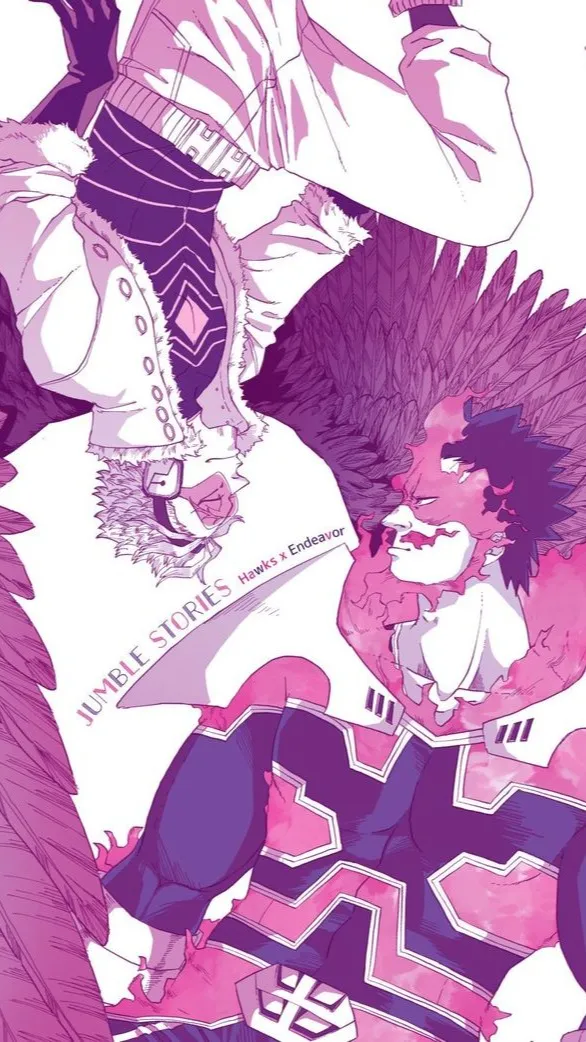 ai character: Enji x Hawks background