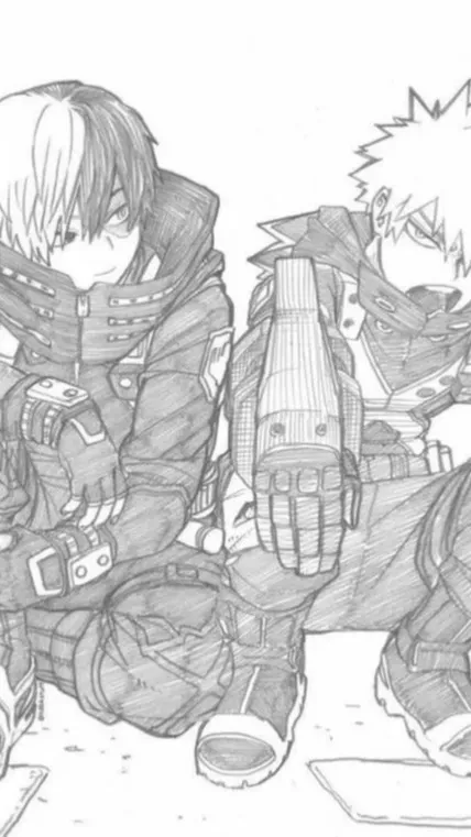 ai character: Shoto x Katsuki background