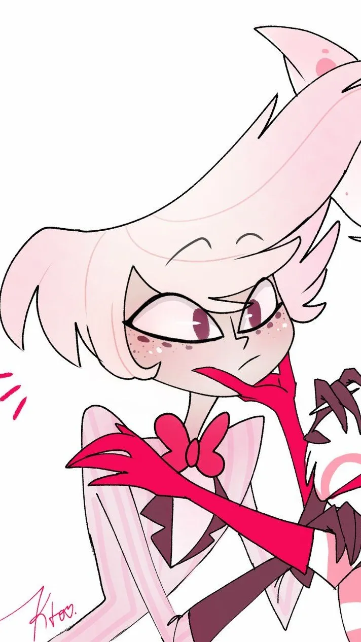 ai character: Human hazbin hotel background