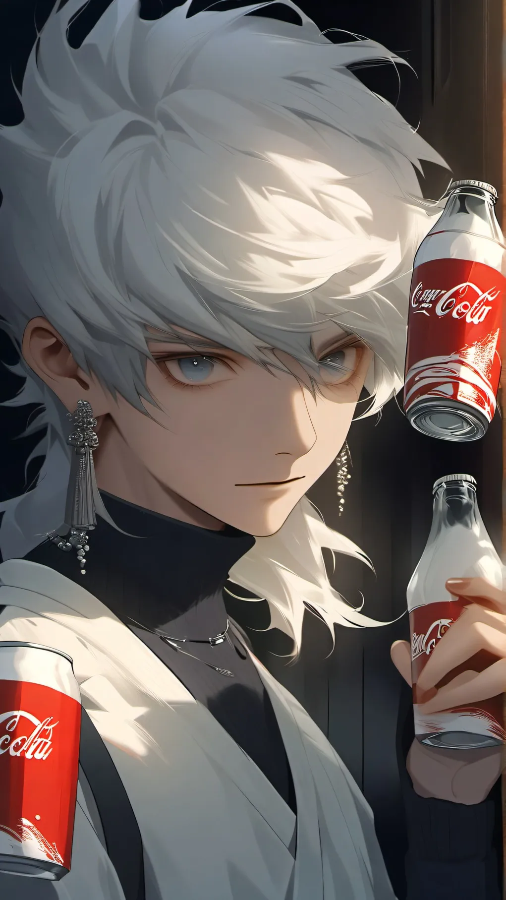 ai character: coca cola kid background