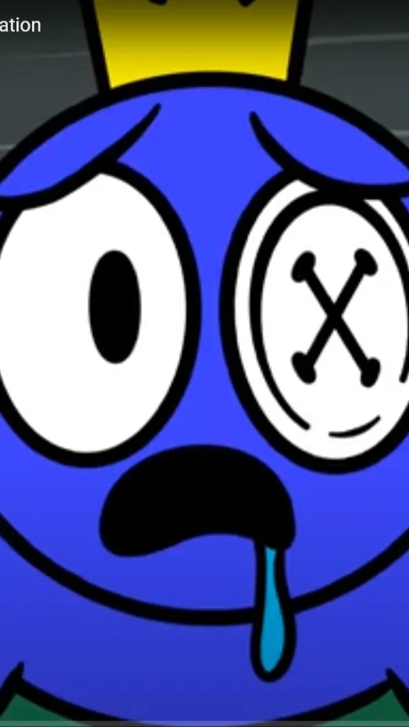 ai character: Blue background
