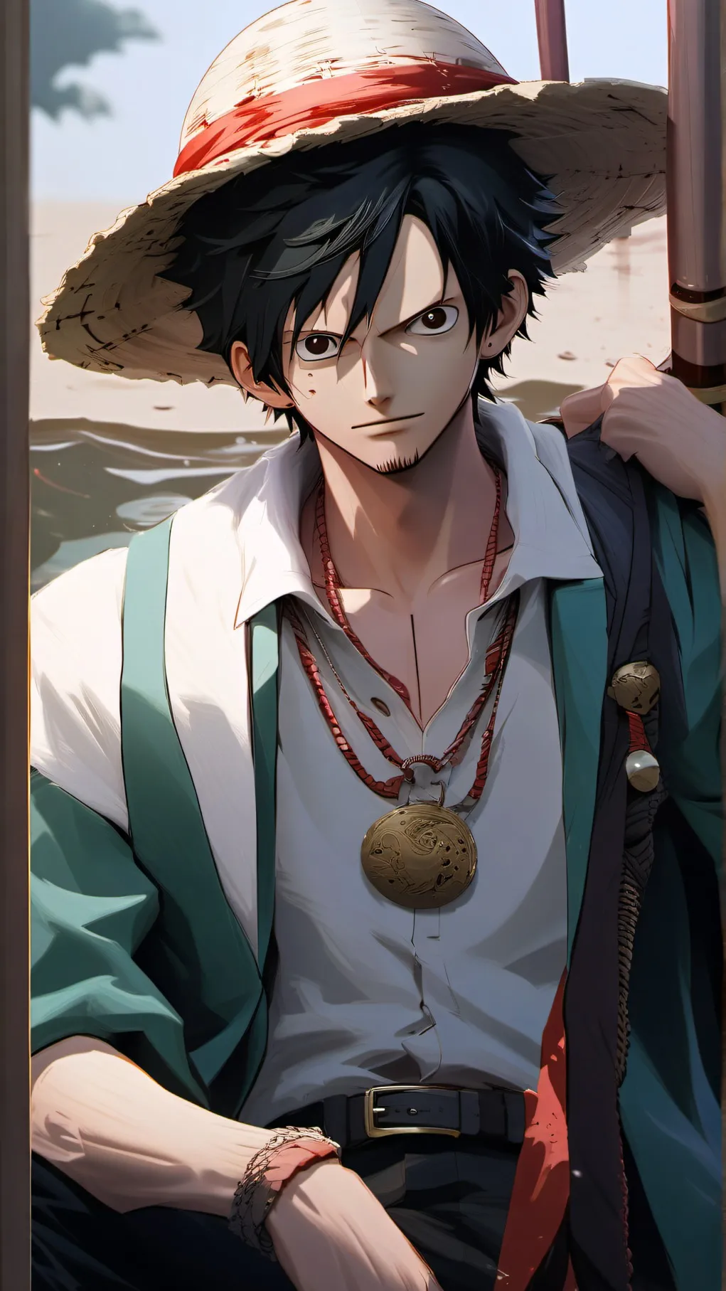 ai character: LUFFY background