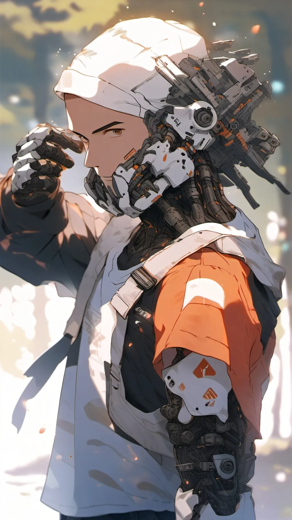 ai character: groput background
