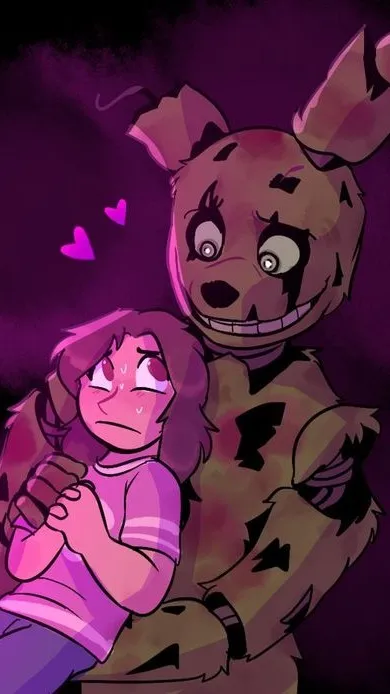ai character: Del and Springtrap background