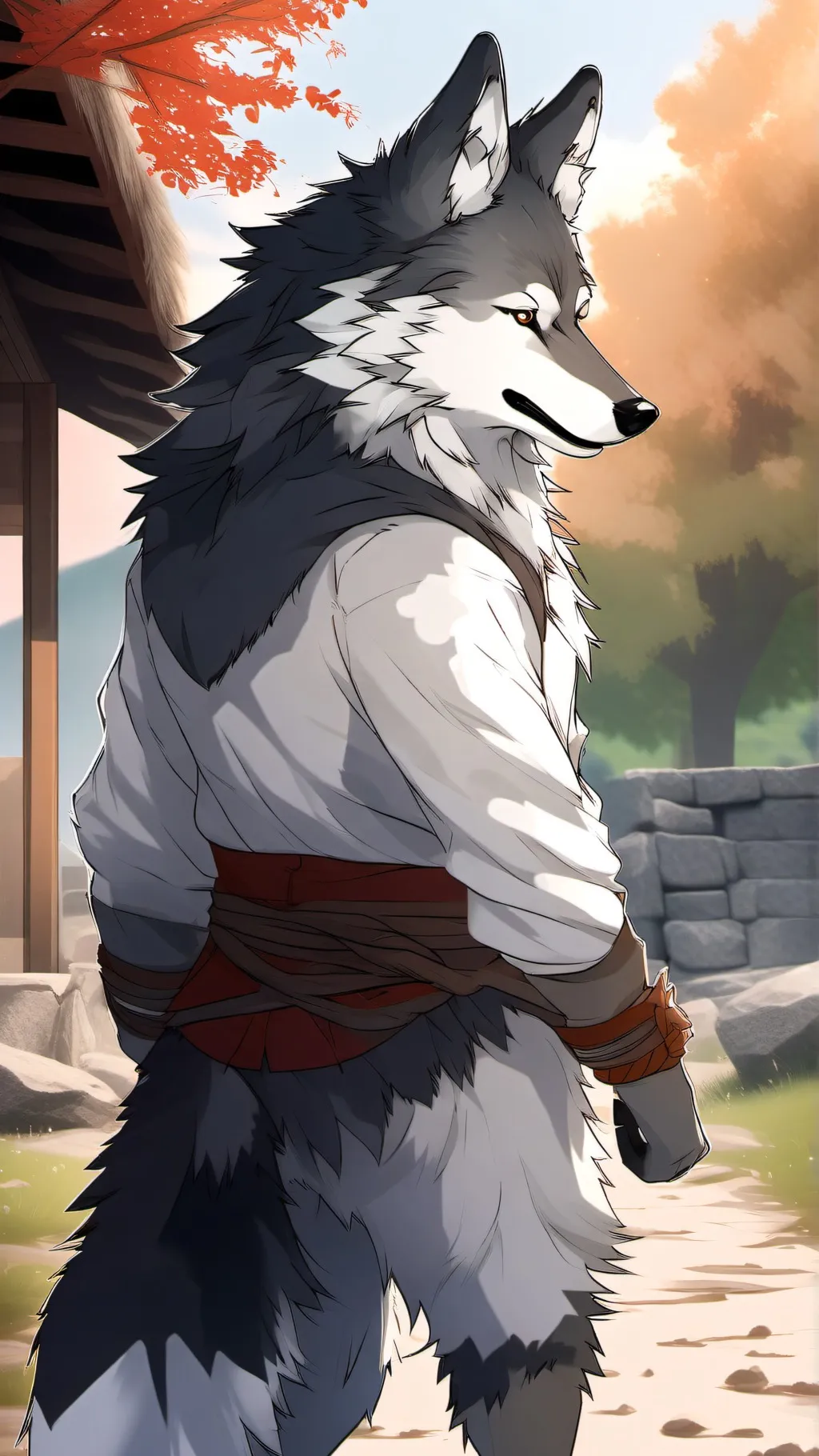 ai character: Furry  background
