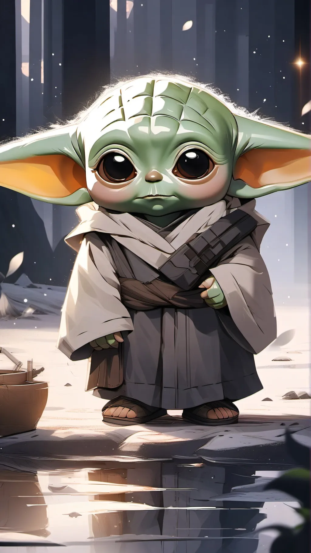 ai character: Copycat yoda background