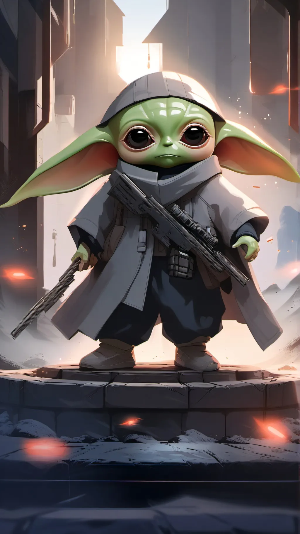 ai character: YODA SQUID GAME  background