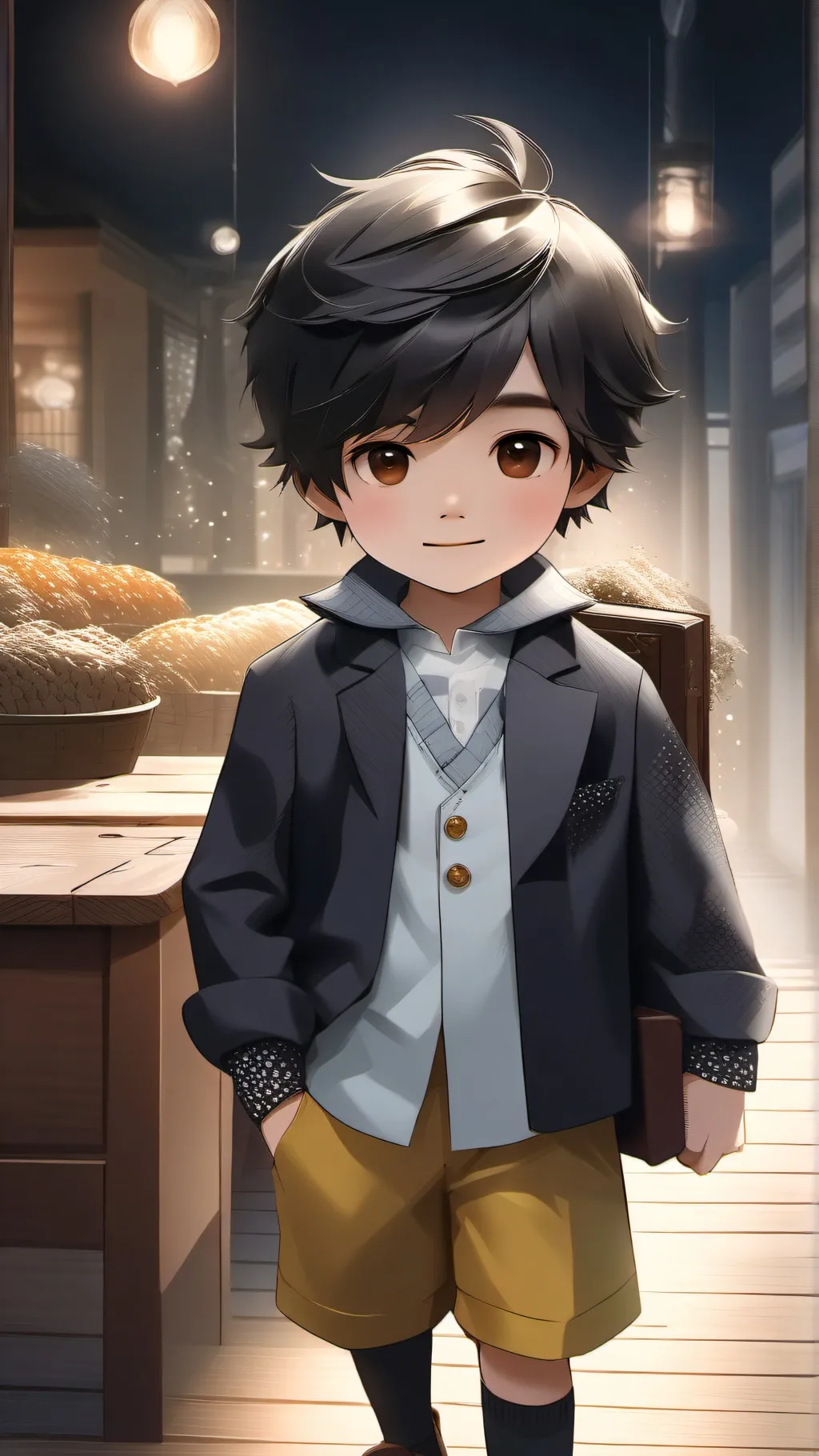 ai character: Timmy middle child background