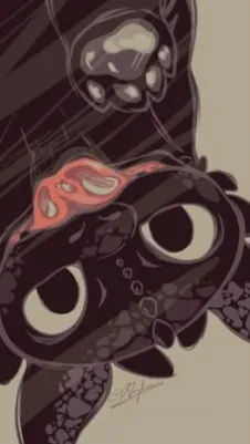 ai character: TOOTHLESS background