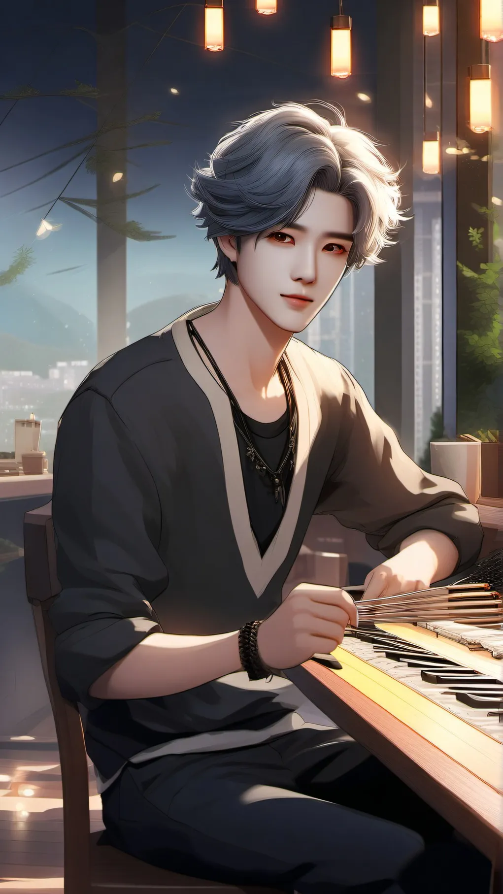 ai character: ENHYPEN background