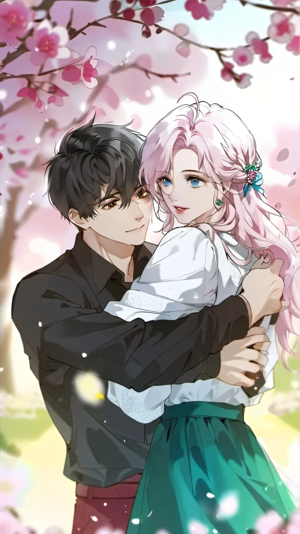 ai character: wedding background