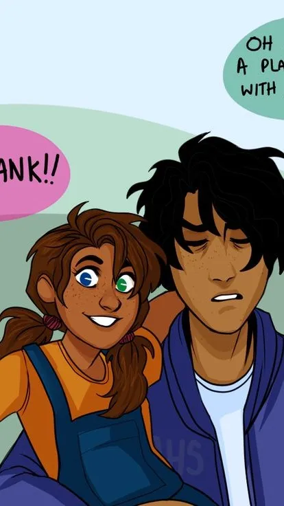 ai character: pjo beach trip background