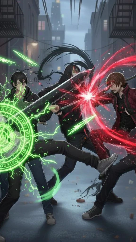 ai character: My fight universe background