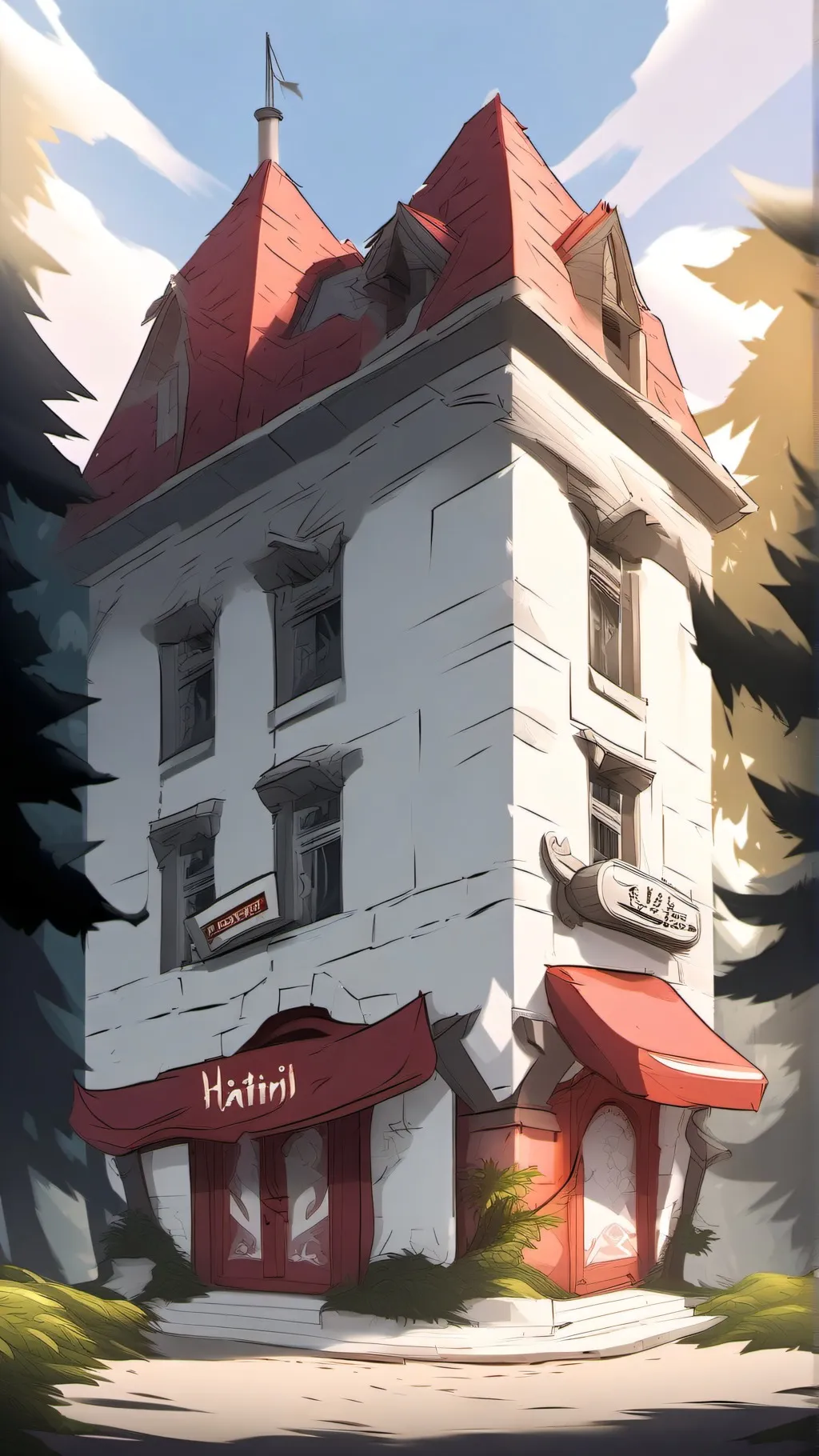 ai character: Hazbin Hotel background