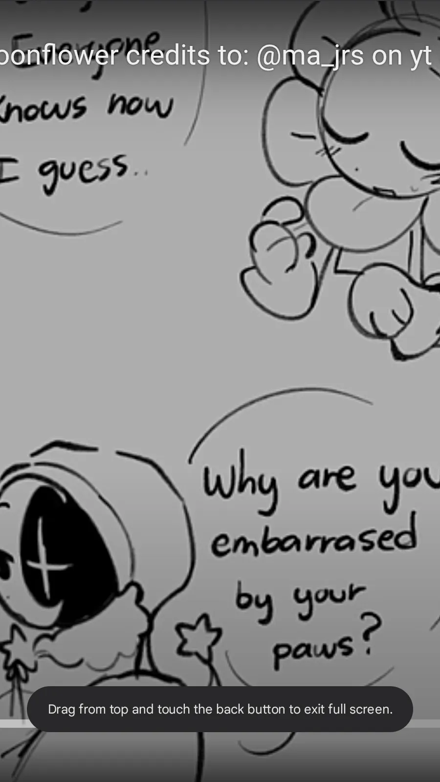 ai character: Dandy has paws? background
