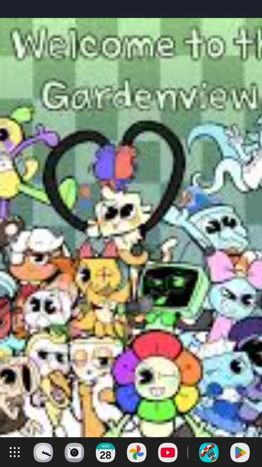 ai character: DANDYS WORLD background