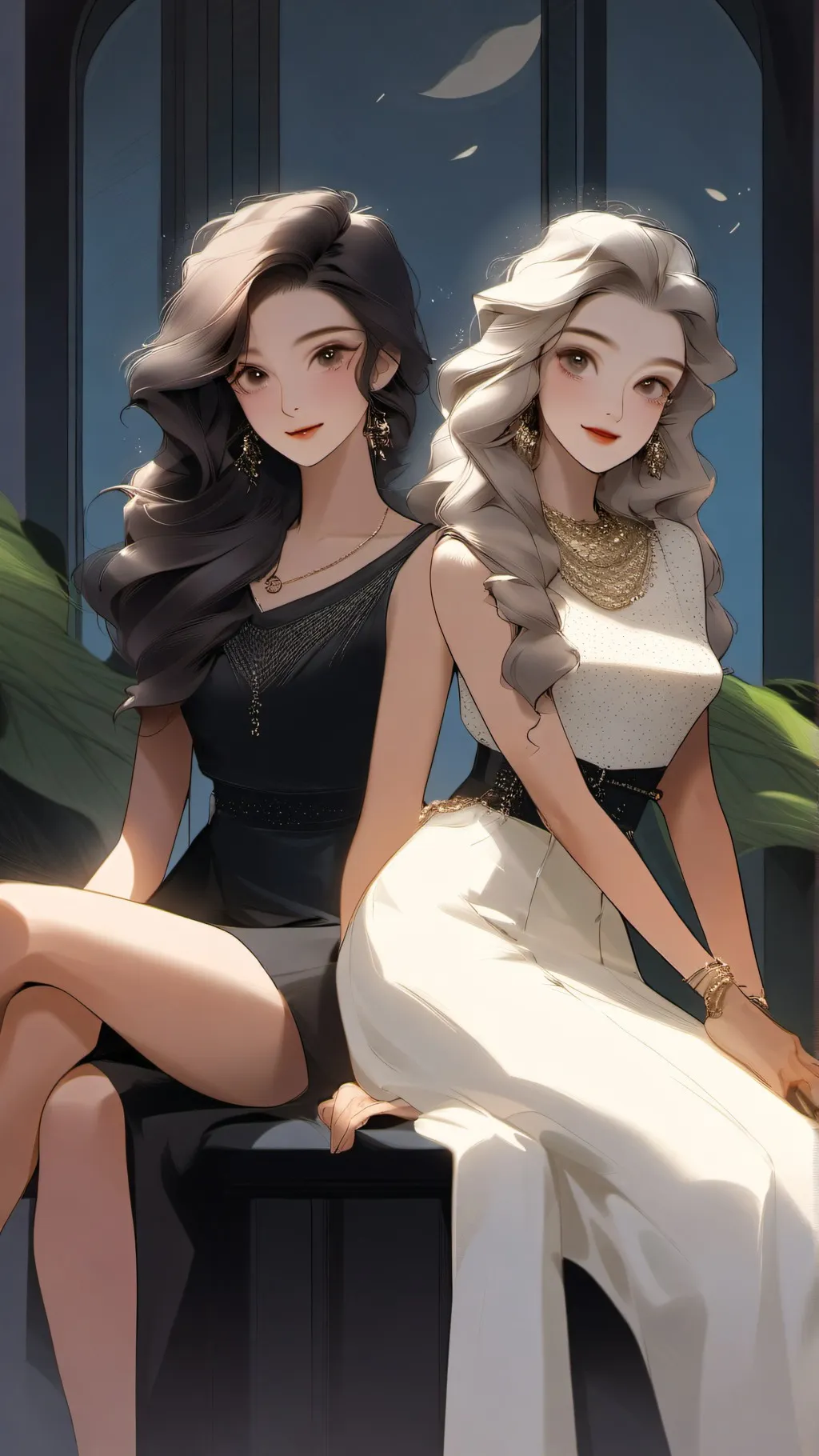 ai character: Kate and Emma background