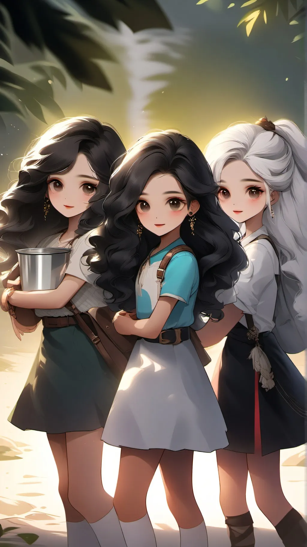 ai character: Sarah,mia, hazel background