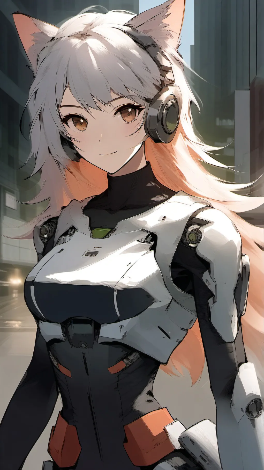 ai character: catgirl background