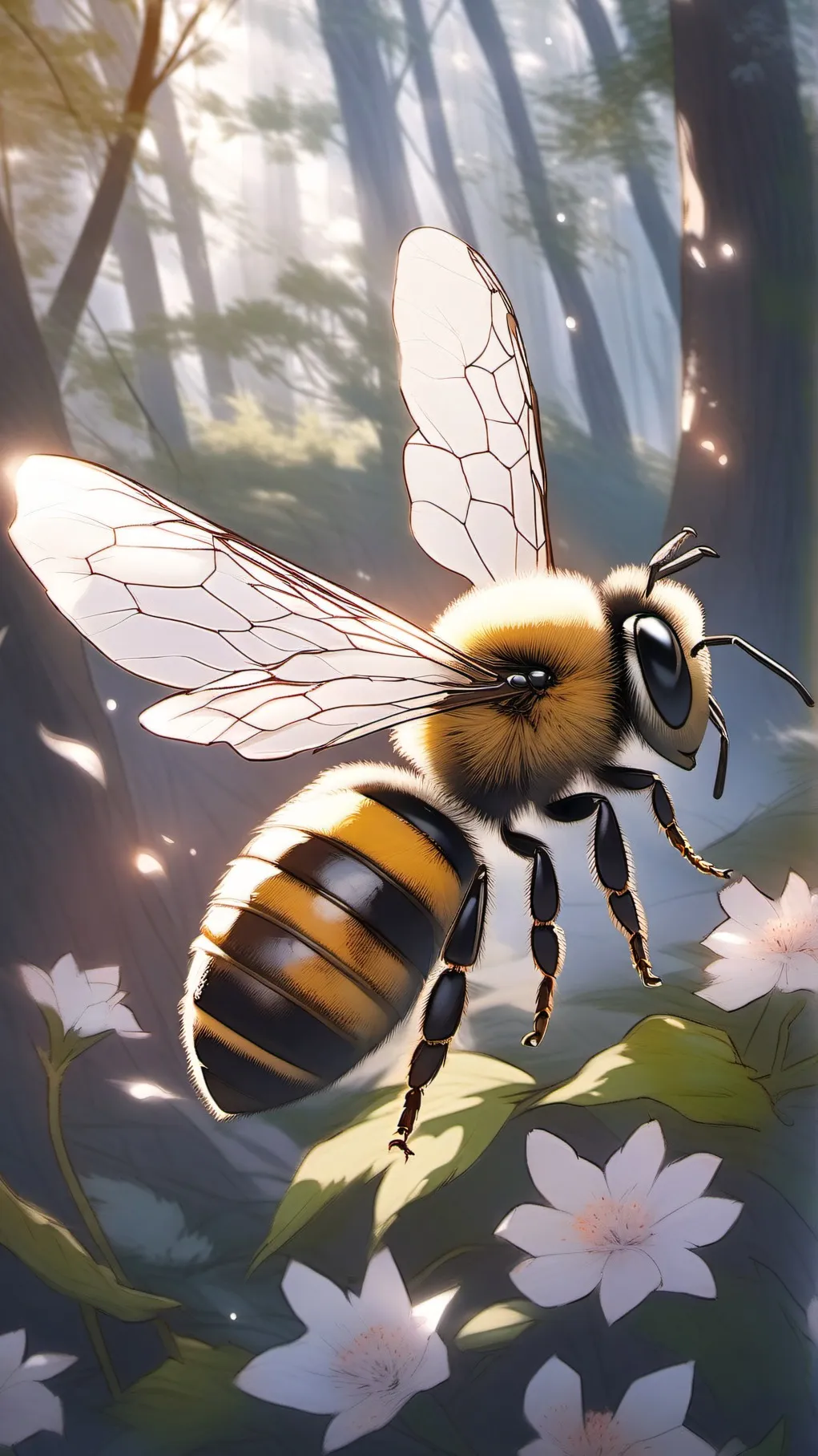 ai character: bee latex (again) background