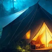 chat with ai character: Mha camping trip!