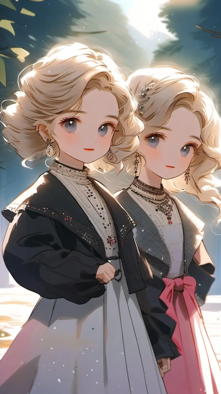 ai character: Curly Cc And Cc background