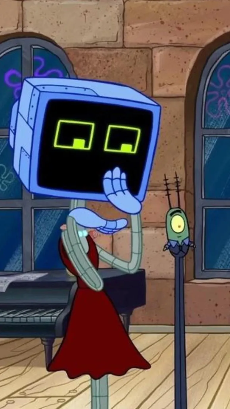 ai character: SHELLDON PLANKTON  background