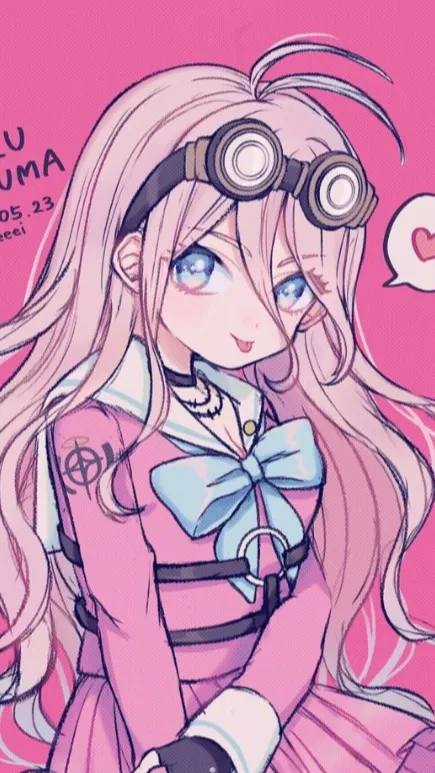 ai character: 🎀 Miu Iruma 🎀 background