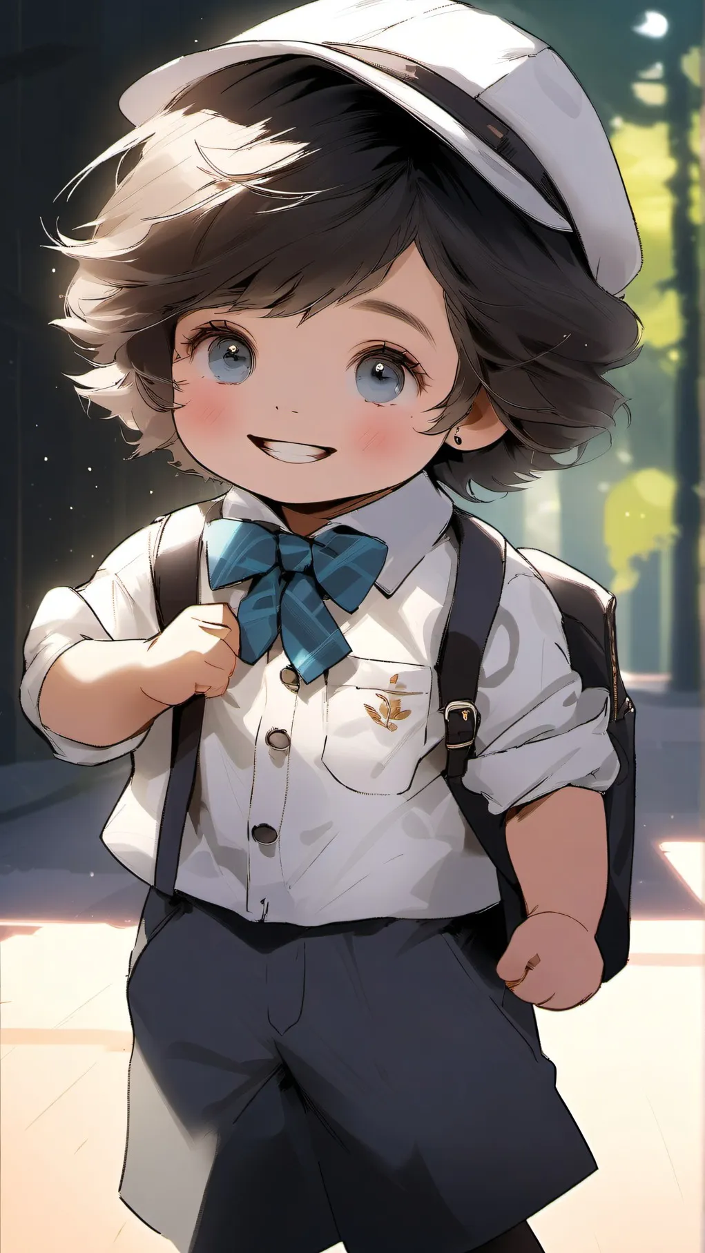 ai character: baby asher  background