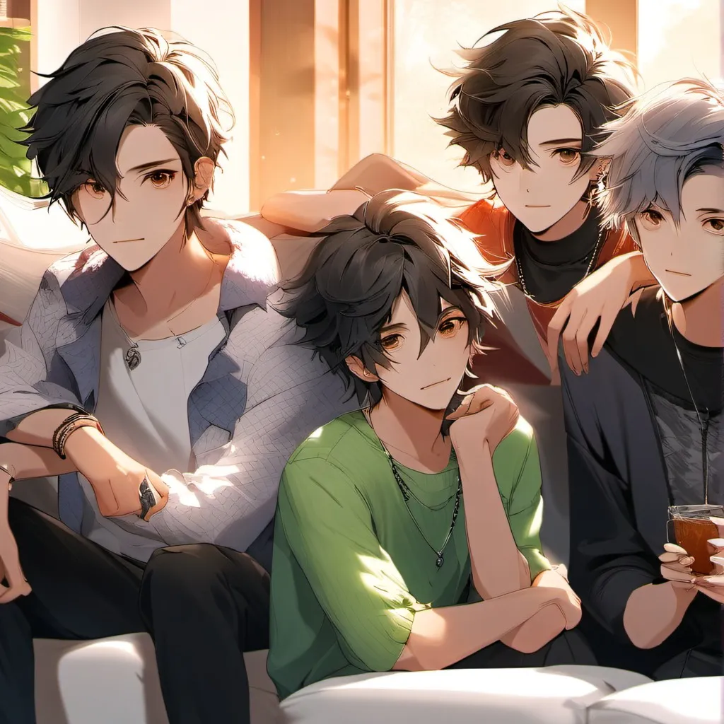 chat with ai character: Friend group