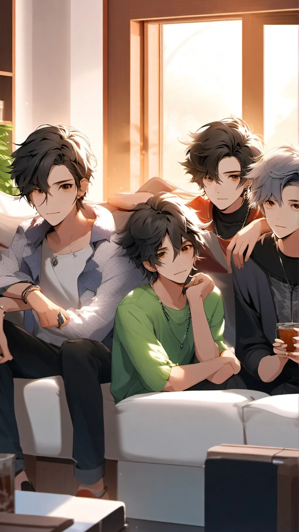 ai character: Friend group background