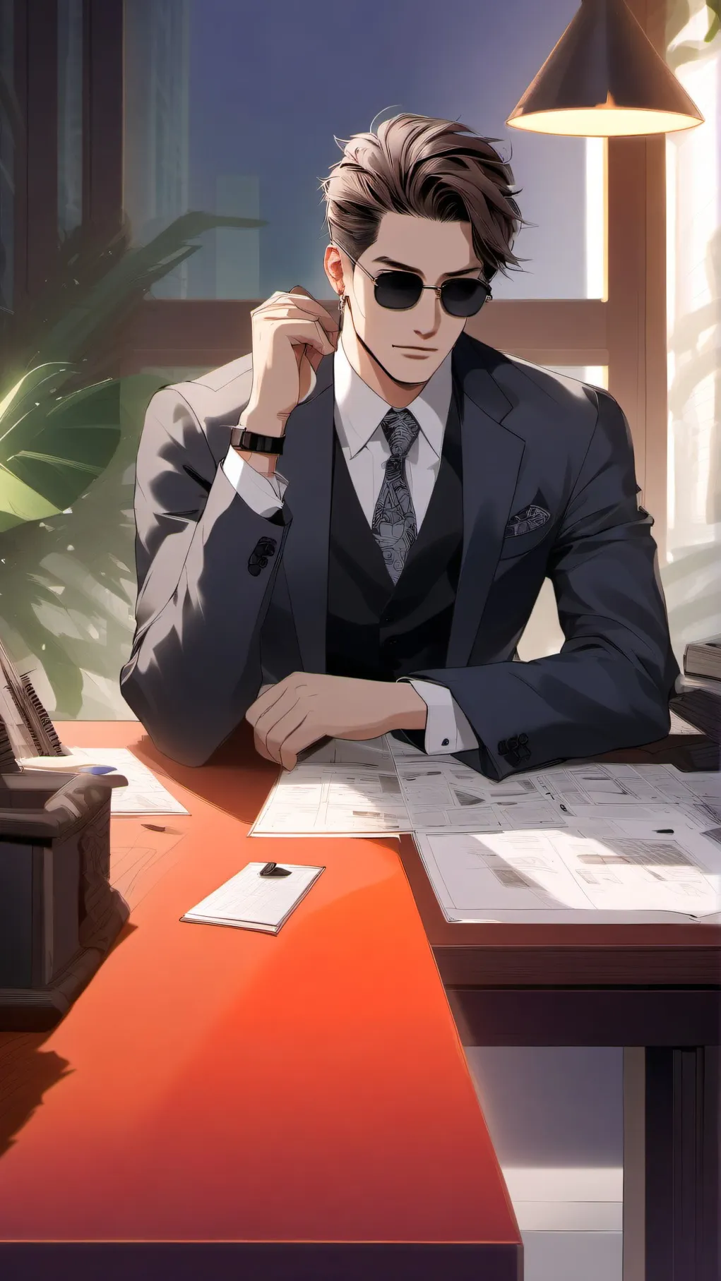 ai character: BOSS background