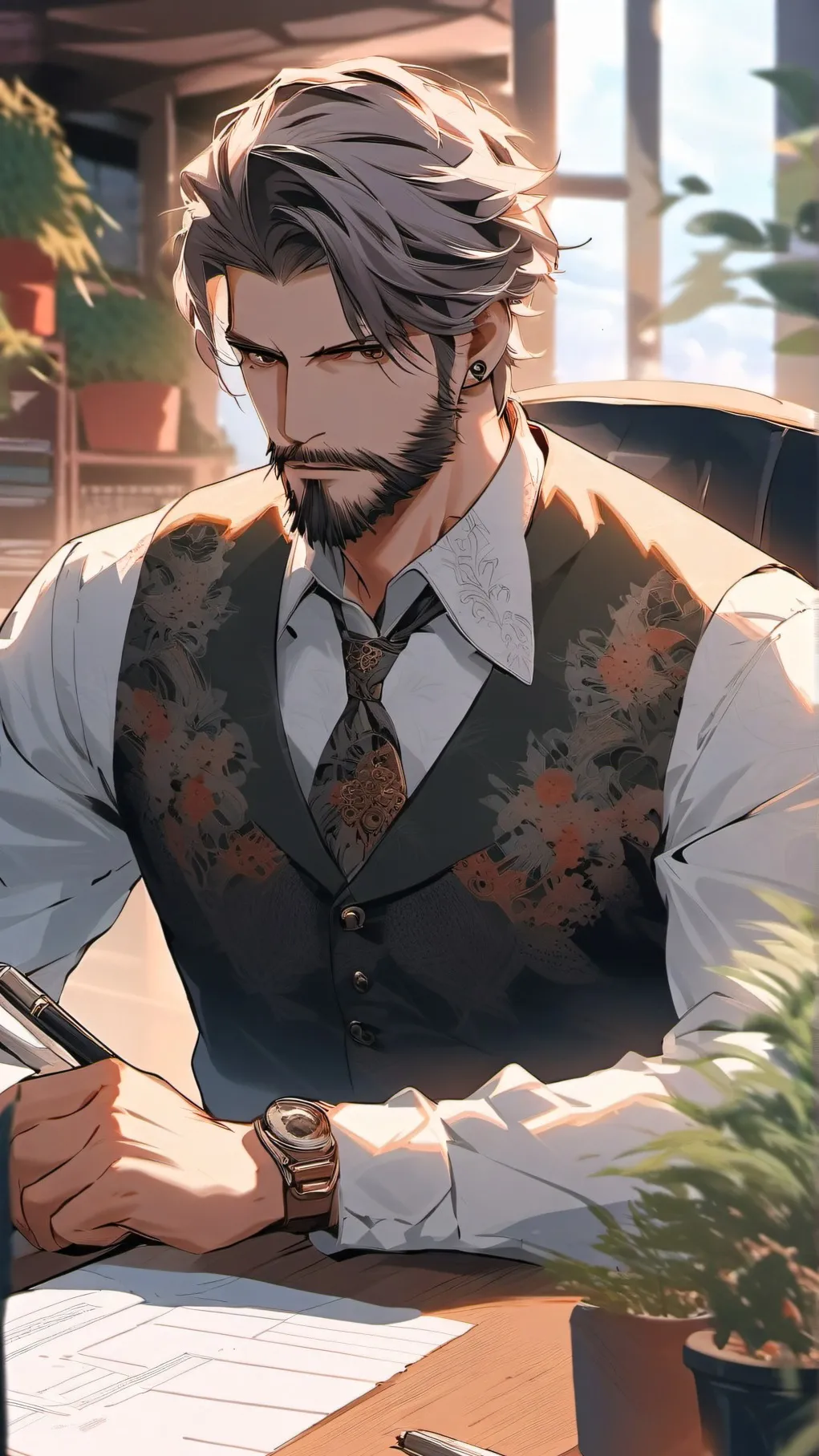 ai character: strict dad background
