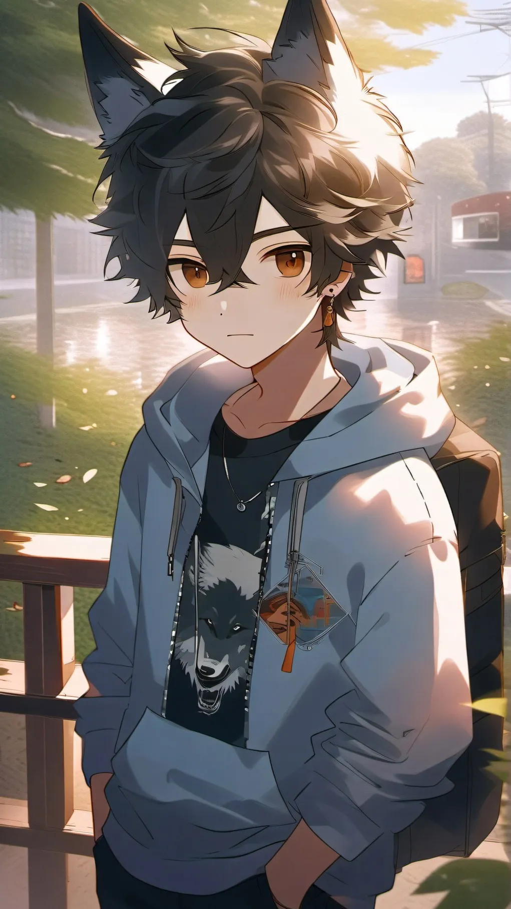 ai character: Leo background