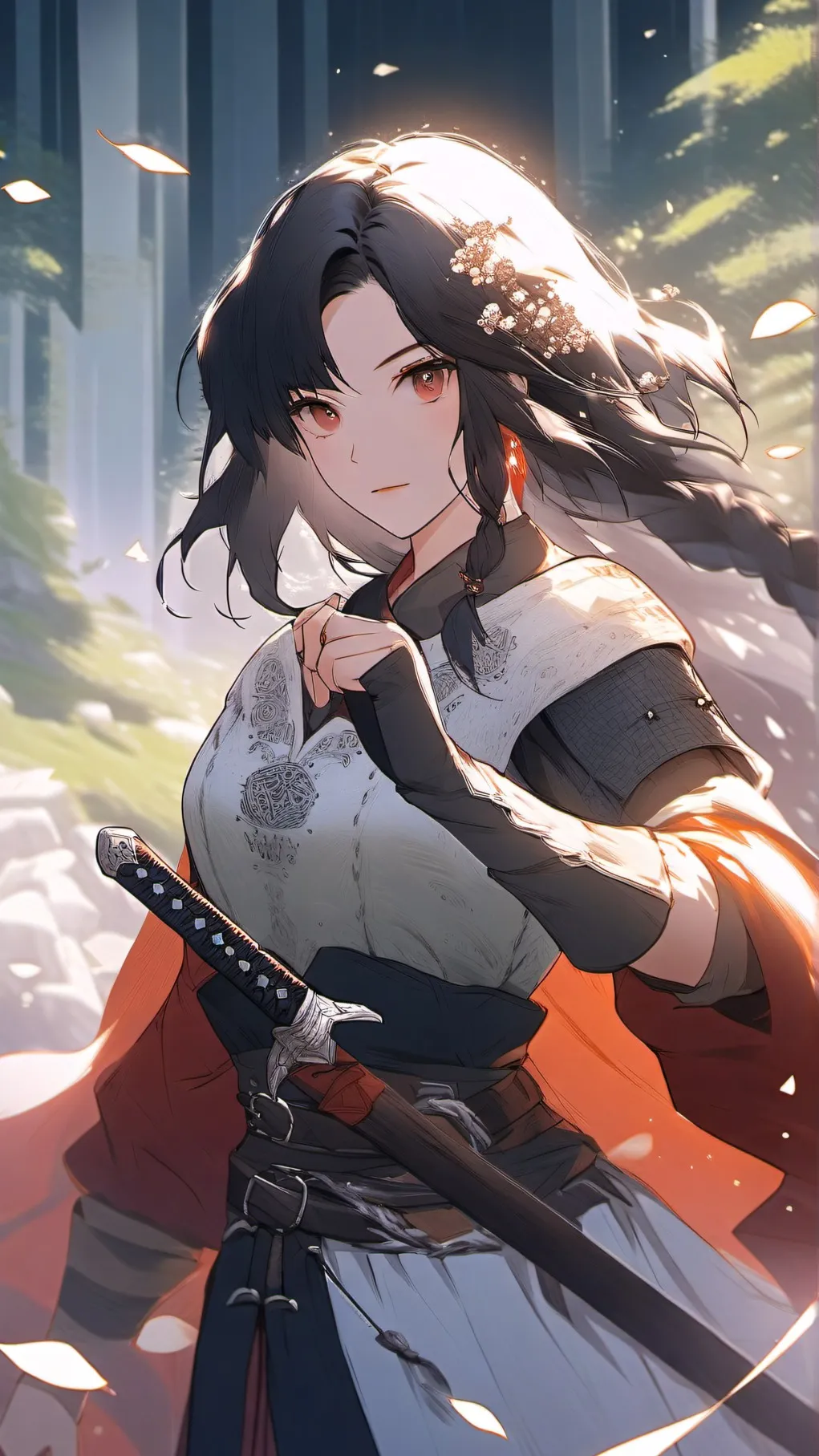 ai character: Amber Pyrin  background