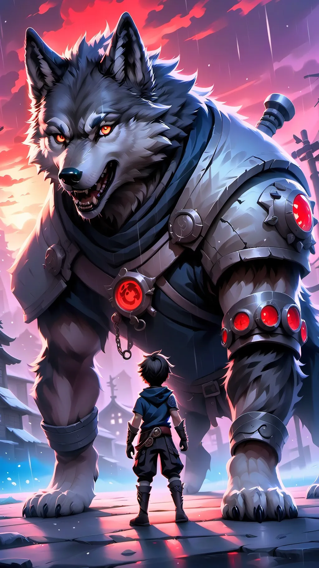 ai character: Wolf pack background