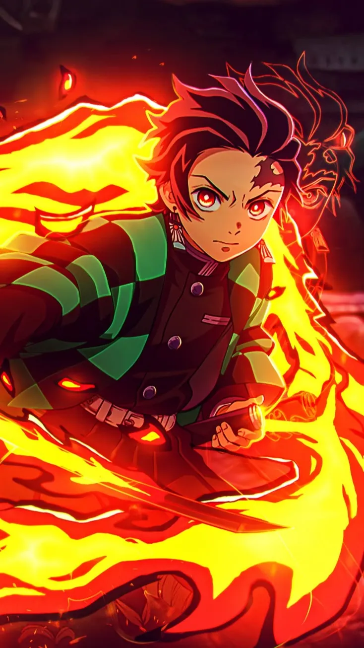 ai character: tanjiro background